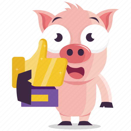 Award, emoji, emoticon, pig, smiley, social, sticker icon - Download on Iconfinder