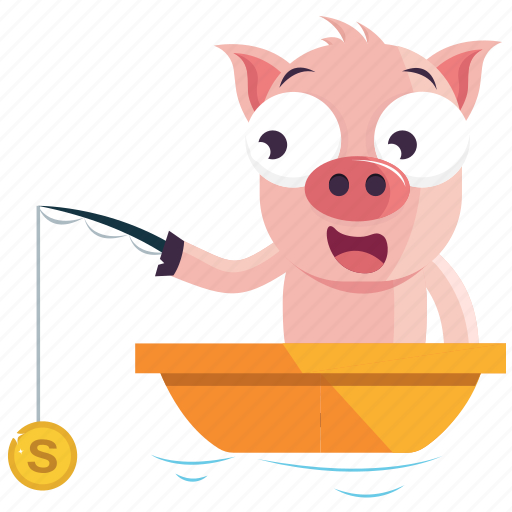 Emoji, emoticon, fish, money, pig, smiley, sticker icon - Download on Iconfinder