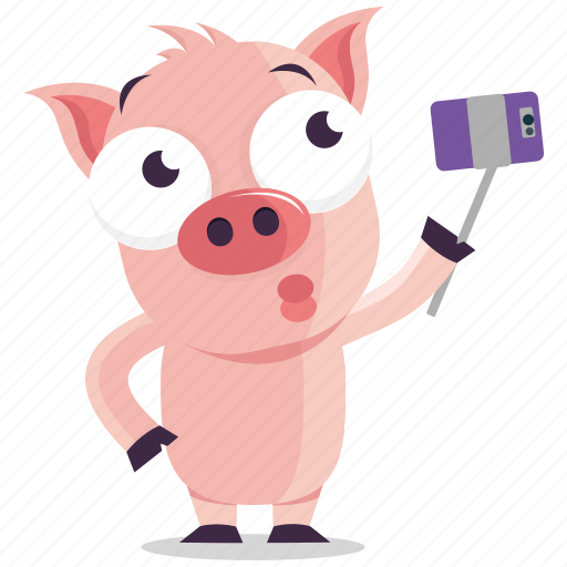 Emoji, emoticon, pig, selfie, smiley, sticker icon - Download on Iconfinder