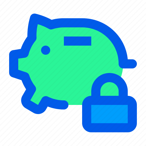 Bank, lock, piggy, save, saving icon - Download on Iconfinder