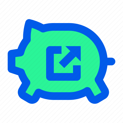 Bank, piggy, save, saving, share icon - Download on Iconfinder