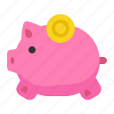 bank, coin, piggy, save, saving