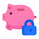 bank, lock, piggy, save, saving