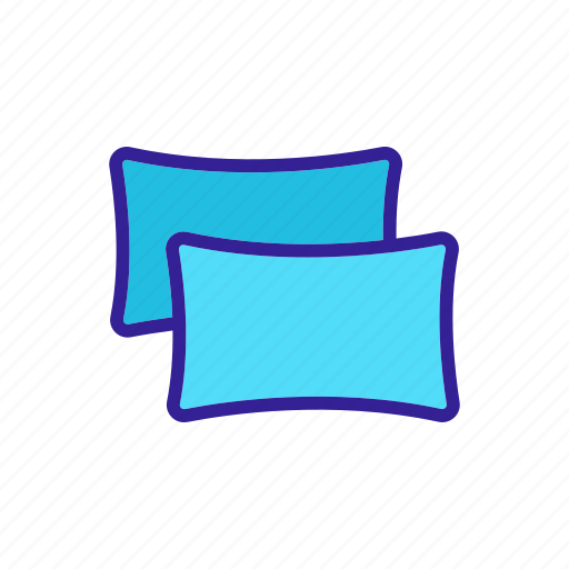 Bed, comfortable, foam, memory, pillow, pillows, sleeping icon - Download on Iconfinder