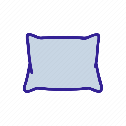 Bed, comfortable, down, knocked, memory, orthopedic, pillow icon - Download on Iconfinder