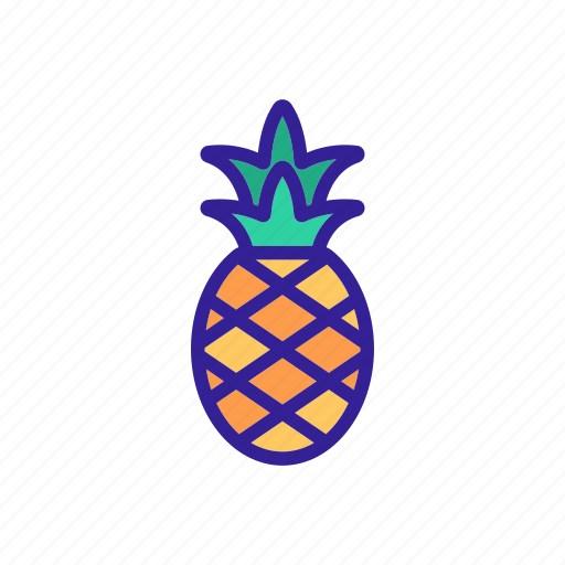 Exotic, fruit, leaves, pinapple, pineapple, sliced, yogurt icon - Download on Iconfinder