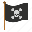 danger, death, flag, pirate flag, scary, skull, tattoo 