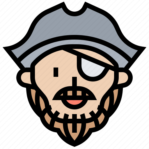 Captain, garment, hat, pirate, tricorne icon - Download on Iconfinder