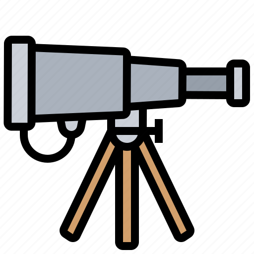 Observation, search, spyglass, telescope, tripod icon - Download on Iconfinder