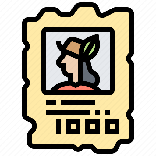 Criminal, poster, reward, vintage, wanted icon - Download on Iconfinder