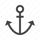 anchor, boat, marine, rope, sea, ship, travel