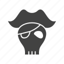 bone, danger, flag, pirate, sign, skull