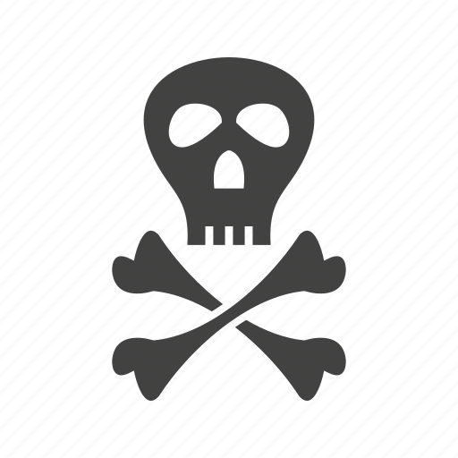 Crossbones, danger, pirate, sign, skeleton, skull, wheel icon - Download on Iconfinder