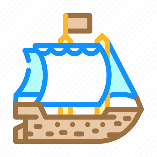 Ship, pirate, sea, robber, floating, ocean, flag icon - Download on Iconfinder