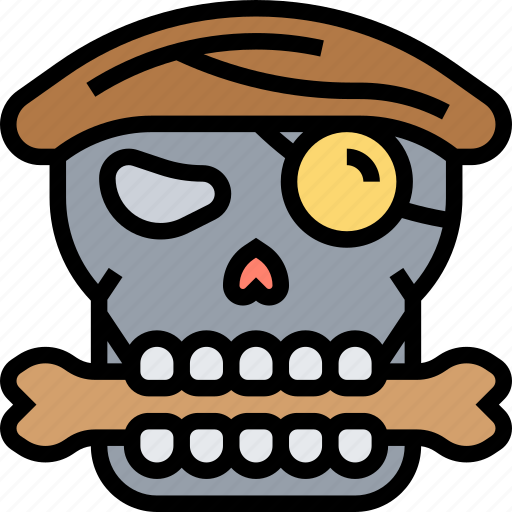 Crossbones, pirate, bandit, death, bones icon - Download on Iconfinder