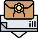 envelope, letter, message, note, communication
