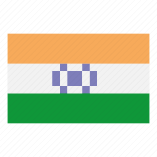 Flag, country, game, nintendo, india, asia, pixelart icon - Download on Iconfinder