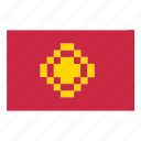 flag, country, game, nintendo, kyrgyzstan, asia, pixelart, gaming, map
