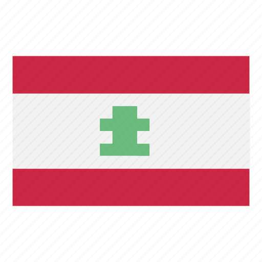 Flag, country, game, nintendo, lebanon, asia, pixelart icon - Download on Iconfinder