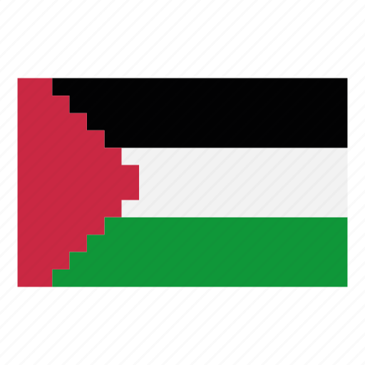 Flag, country, game, nintendo, palestine, asia, pixelart icon - Download on Iconfinder