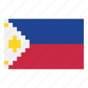 flag, country, game, nintendo, philippines, asia, pixelart, gaming, map