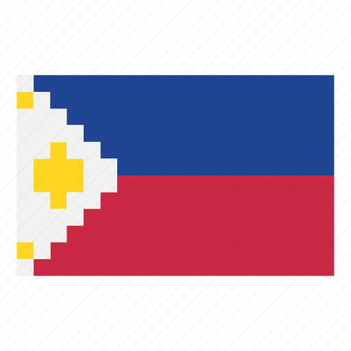 Flag, country, game, nintendo, philippines, asia, pixelart icon - Download on Iconfinder