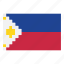 flag, country, game, nintendo, philippines, asia, pixelart, gaming, map 