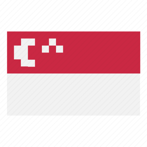 Flag, country, game, nintendo, singapore, asia, pixelart icon - Download on Iconfinder