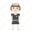 female, housemaid, maid, person, pixels, woman 