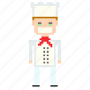 avatar, cook, man, person, pixels 