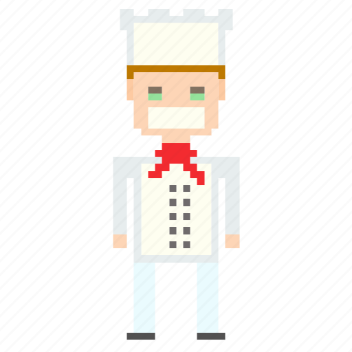 Avatar, cook, man, person, pixels icon - Download on Iconfinder