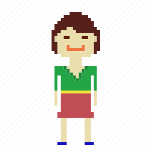 Chinese, chinese woman, girl, person, pixels, woman icon - Download on Iconfinder