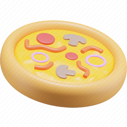 Pizza, fast food, food 3D illustration - Download on Iconfinder