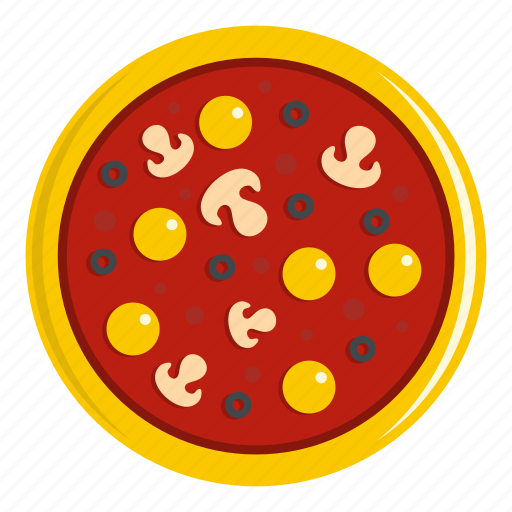 Cheese, egg, mushroom, olive, pizza, tomato sauce, yolk icon - Download on Iconfinder