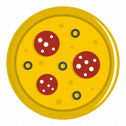 Cheese, food, italian, pizza, salami, tomato, vegetable icon - Download on Iconfinder