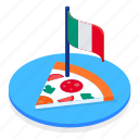 pizza, slice, italian, plate