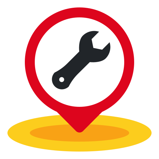 Car, repair, tool, maps, location, placeholder, pin icon - Free download