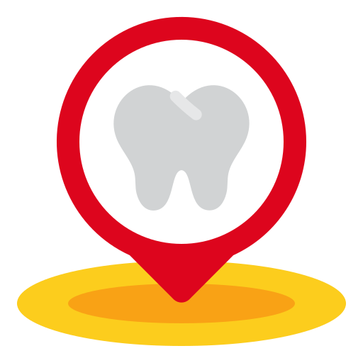 Dentist, dental, care, maps, location, placeholder, pin icon - Free download