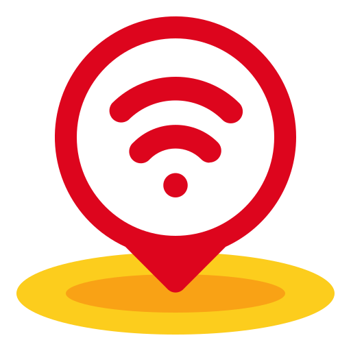 Wifi, internet, maps, location, placeholder, pin icon - Free download