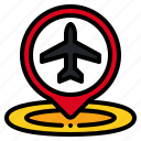 airport, airplane, maps, location, placeholder, pin