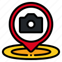 camera, photo, maps, location, placeholder, pin