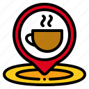 coffee, shop, maps, location, placeholder, pin