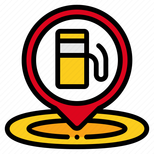 Petrol, station, fuel, maps, location, placeholder, pin icon - Download on Iconfinder