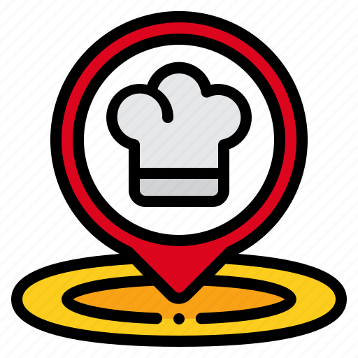 Restaurant, food, maps, location, placeholder, pin icon - Download on Iconfinder