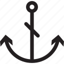 anchor, ocean, sea, ship