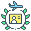wreath, premium, membership, flight, card, laurel wreath, membership flight card