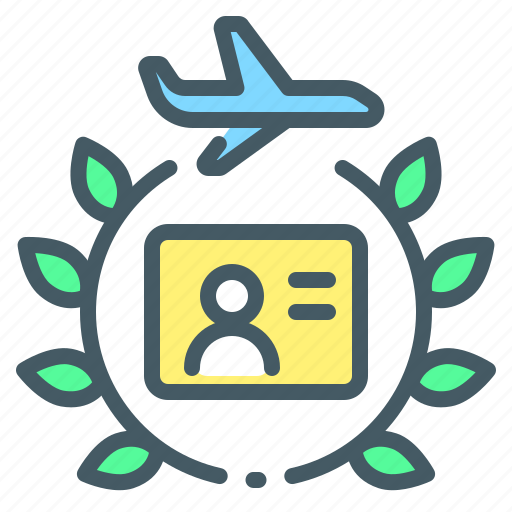 Wreath, premium, membership, flight, card, laurel wreath, membership flight card icon - Download on Iconfinder
