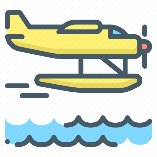 Seaplane, plane, sea, aircraft icon - Download on Iconfinder