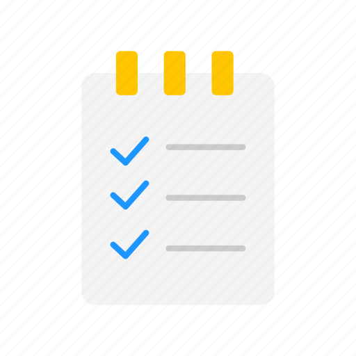 Checklist, files, journal, notebook icon - Download on Iconfinder
