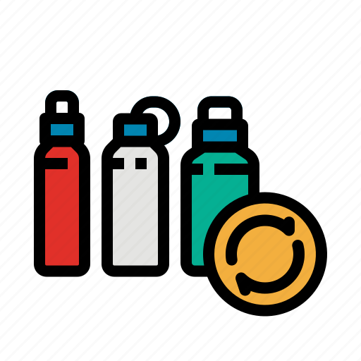 Bottle, ecology, garbage, plastic, reusable icon - Download on Iconfinder